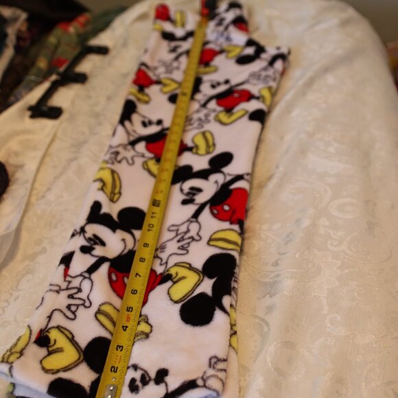 Disney Micky Mouse fleece sleep pants: comfy, warm, draw string elastic waist M - Picture 8 of 13